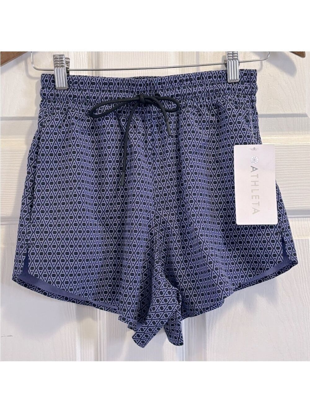 NWT Athleta Crossroads Shorts Elastic Waist Drawstring Running Athletic Size XXS